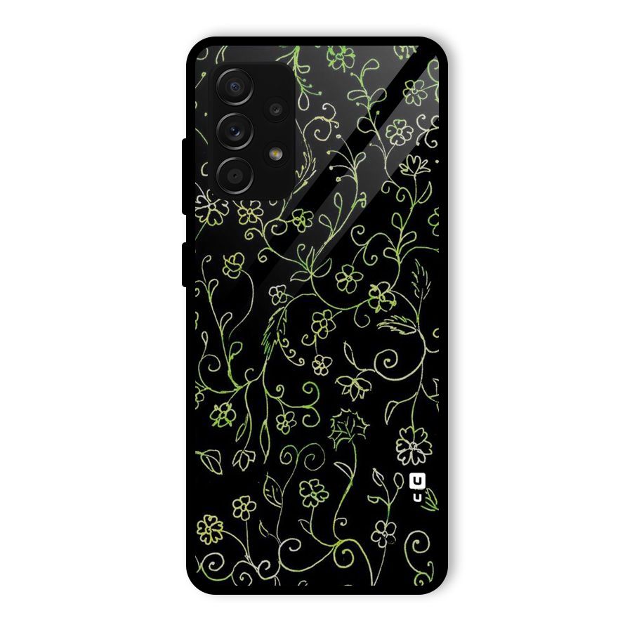 Green Leaves Glass Back Case for Galaxy A53 5G