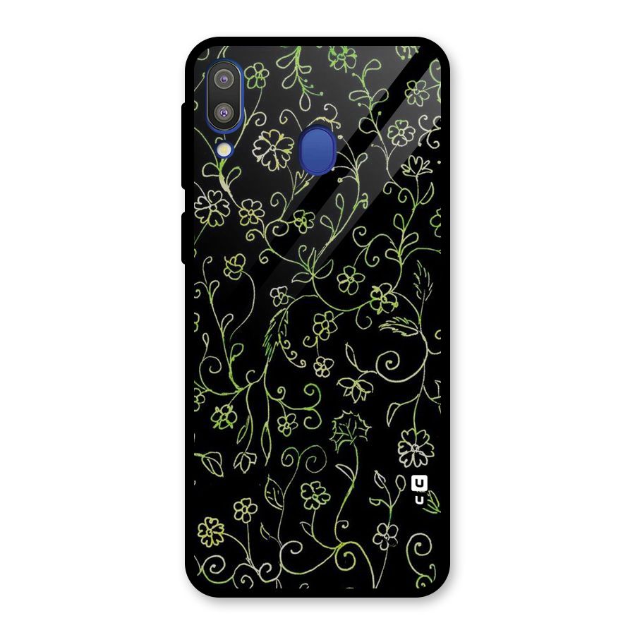 Green Leaves Glass Back Case for Galaxy M20