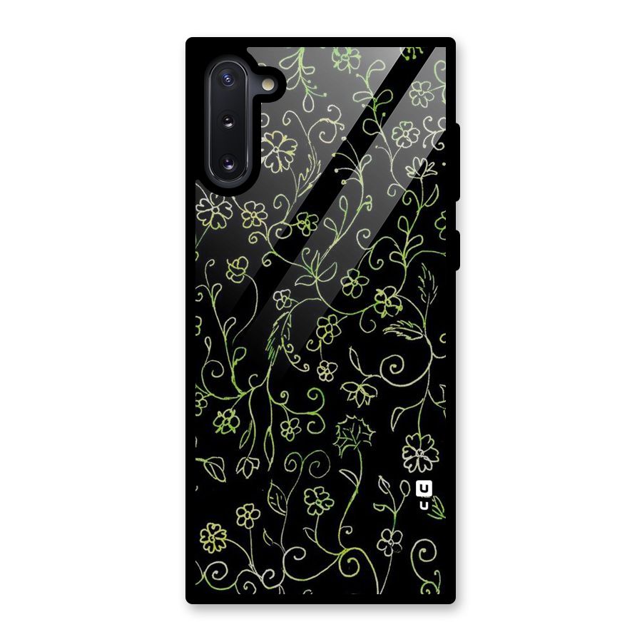Green Leaves Glass Back Case for Galaxy Note 10