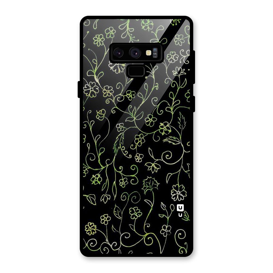 Green Leaves Glass Back Case for Galaxy Note 9