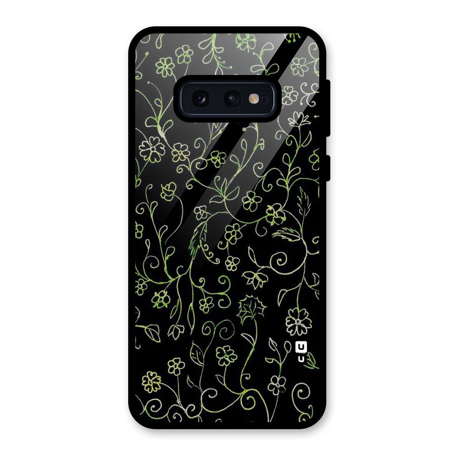 Green Leaves Glass Back Case for Galaxy S10e