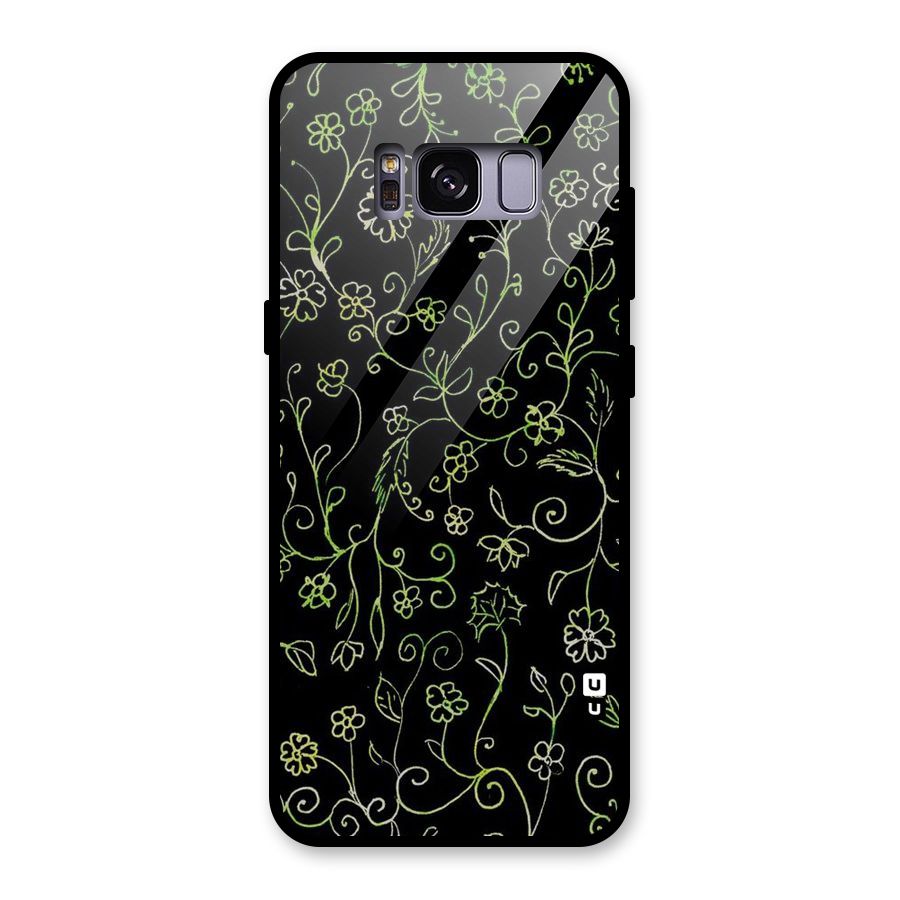 Green Leaves Glass Back Case for Galaxy S8