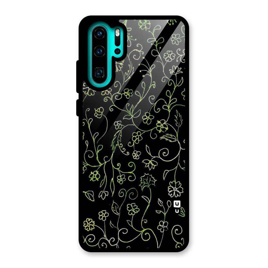 Green Leaves Glass Back Case for Huawei P30 Pro