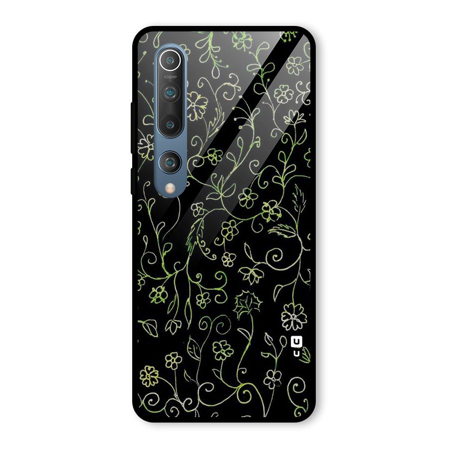 Green Leaves Glass Back Case for Mi 10