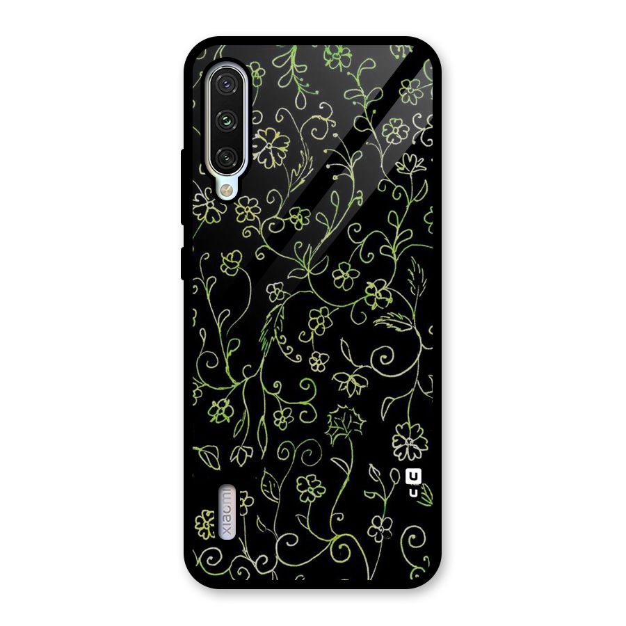 Green Leaves Glass Back Case for Mi A3