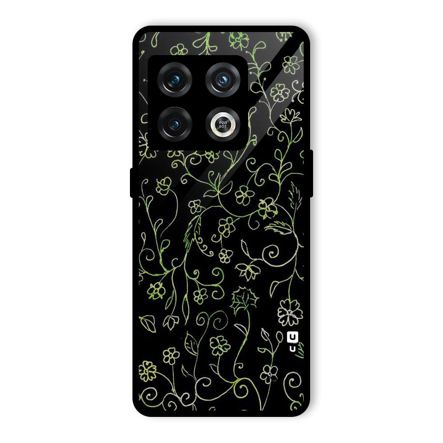 Green Leaves Glass Back Case for OnePlus 10 Pro 5G