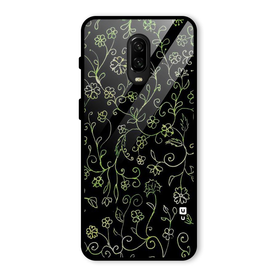 Green Leaves Glass Back Case for OnePlus 6T
