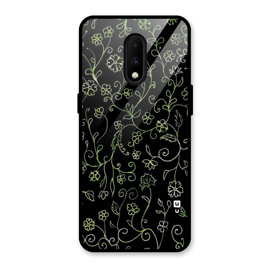 Green Leaves Glass Back Case for OnePlus 7
