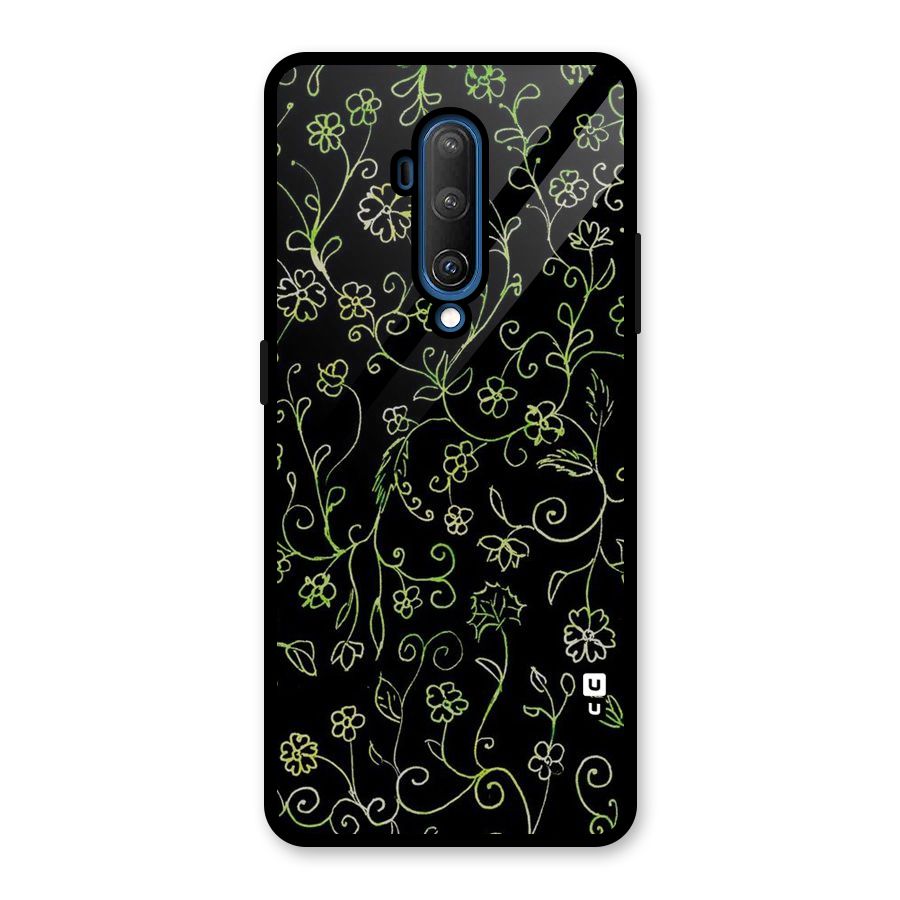 Green Leaves Glass Back Case for OnePlus 7T Pro