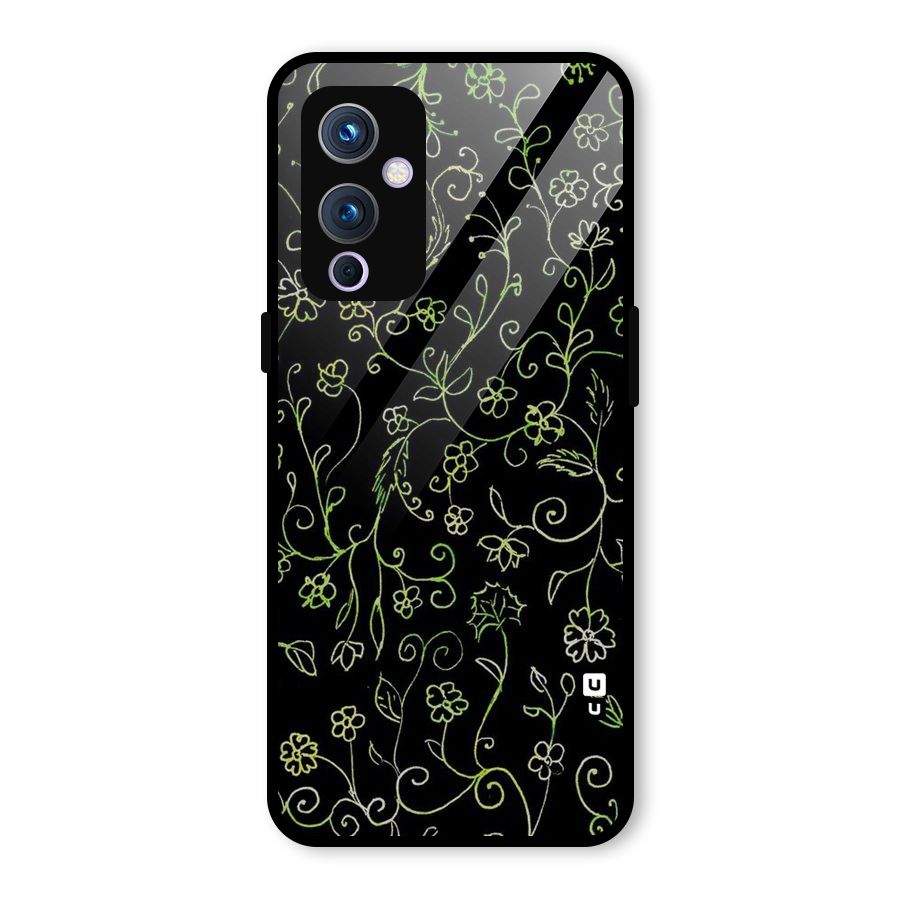 Green Leaves Glass Back Case for OnePlus 9