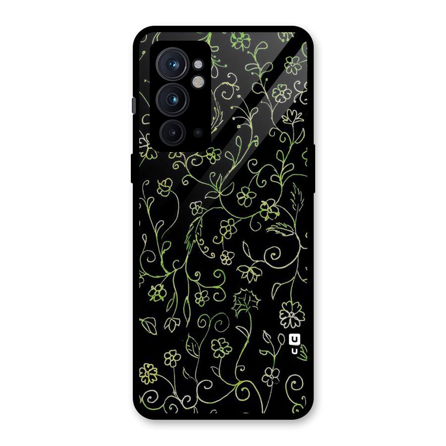 Green Leaves Glass Back Case for OnePlus 9RT 5G