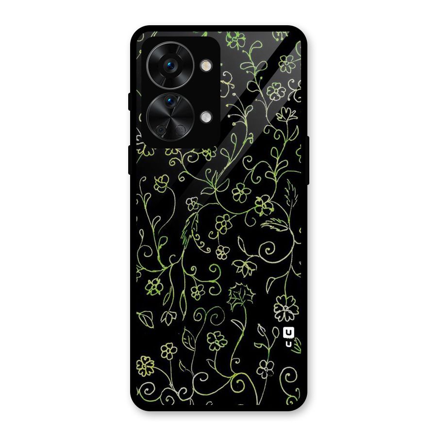 Green Leaves Glass Back Case for OnePlus Nord 2T