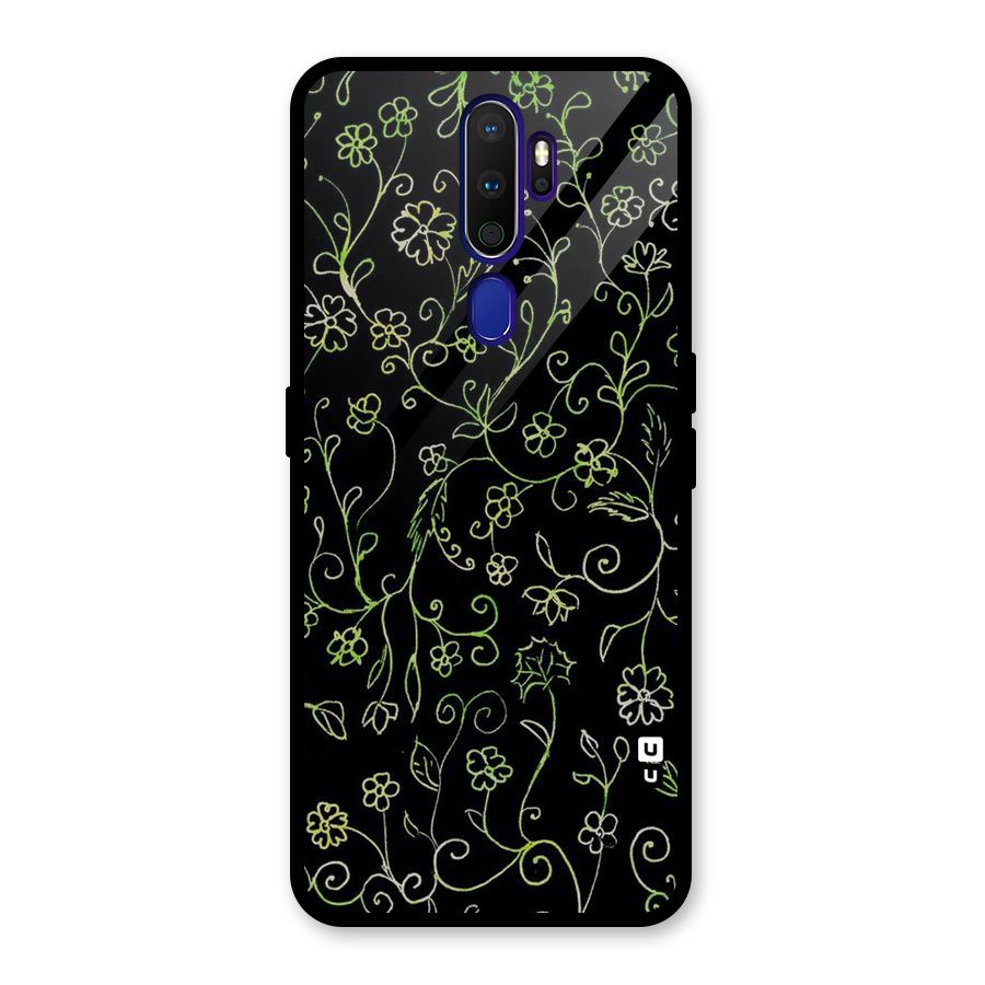 Green Leaves Glass Back Case for Oppo A9 (2020)