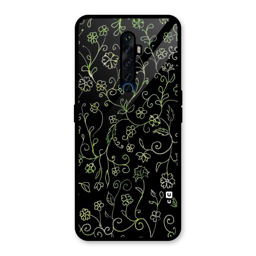 Green Leaves Glass Back Case for Oppo Reno2 Z
