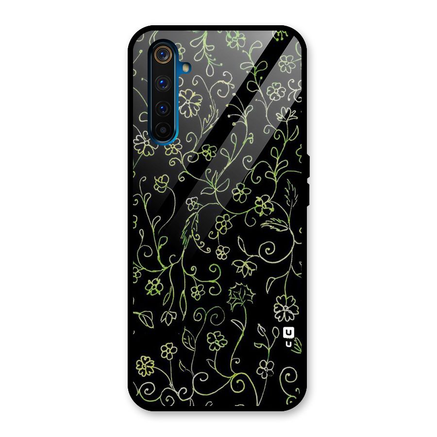 Green Leaves Glass Back Case for Realme 6 Pro