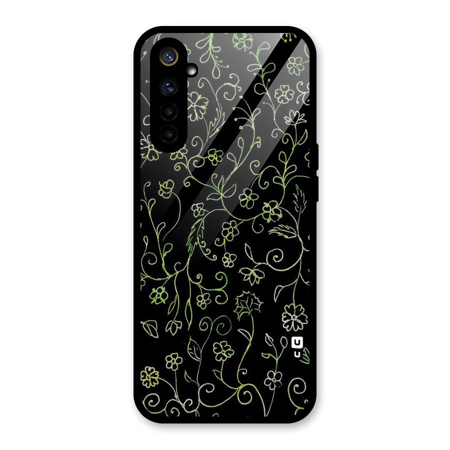 Green Leaves Glass Back Case for Realme 6i