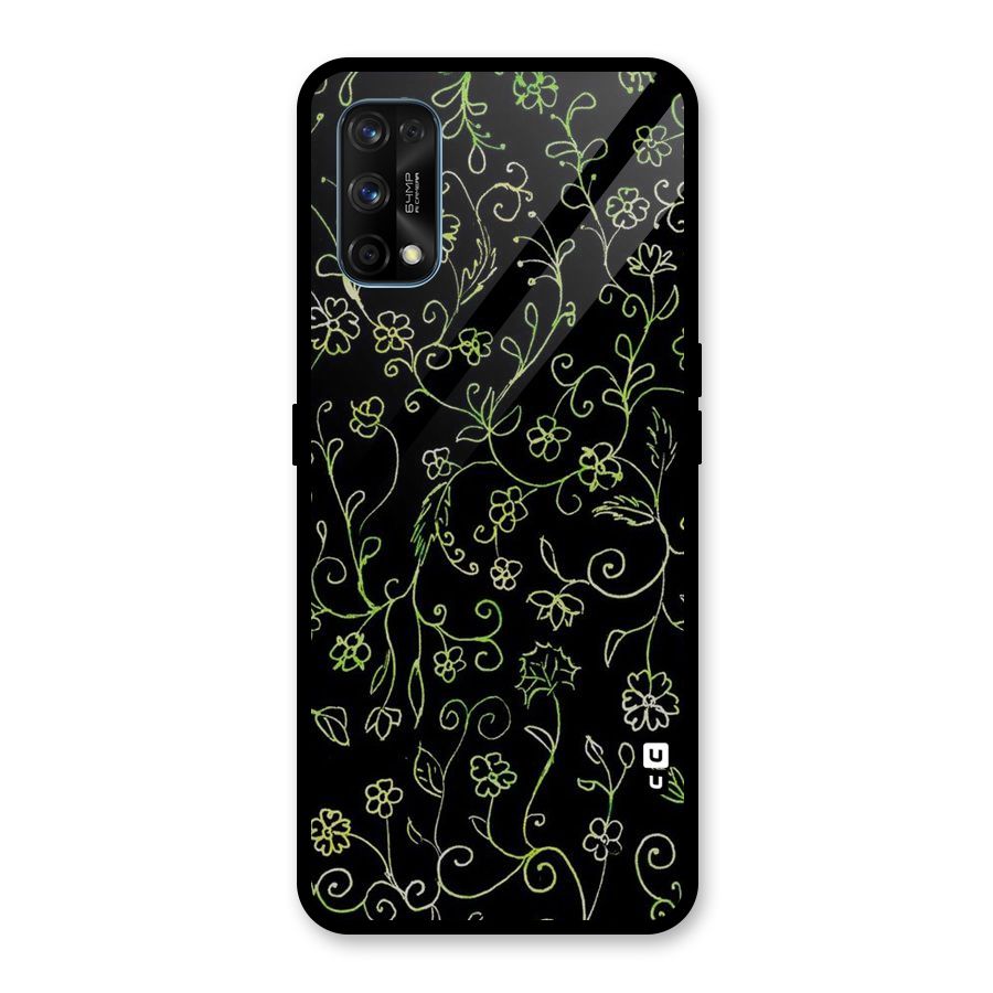 Green Leaves Glass Back Case for Realme 7 Pro