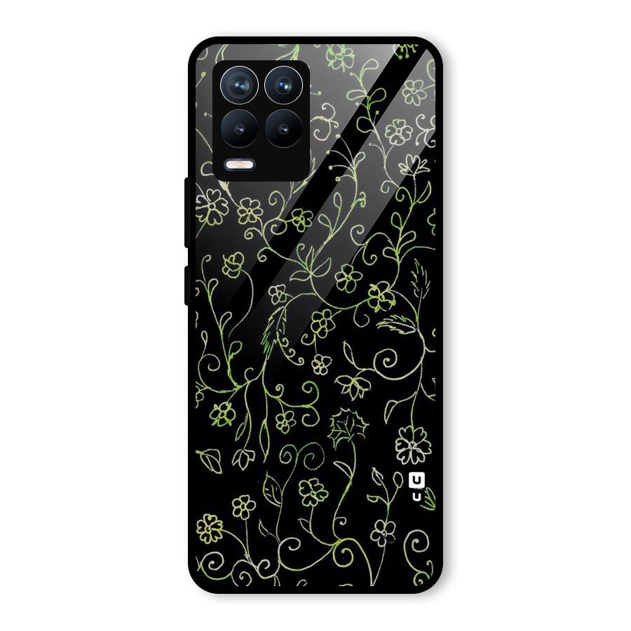 Green Leaves Glass Back Case for Realme 8