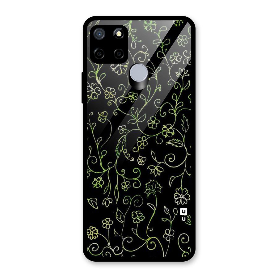 Green Leaves Glass Back Case for Realme C15