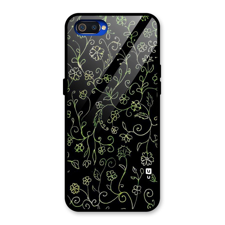Green Leaves Glass Back Case for Realme C2