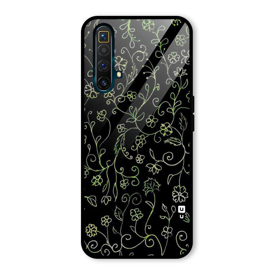 Green Leaves Glass Back Case for Realme X3 SuperZoom