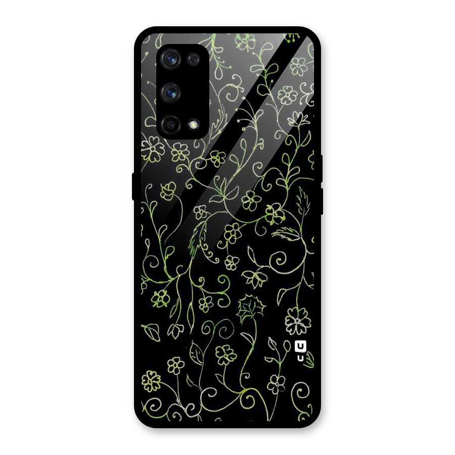Green Leaves Glass Back Case for Realme X7 Pro