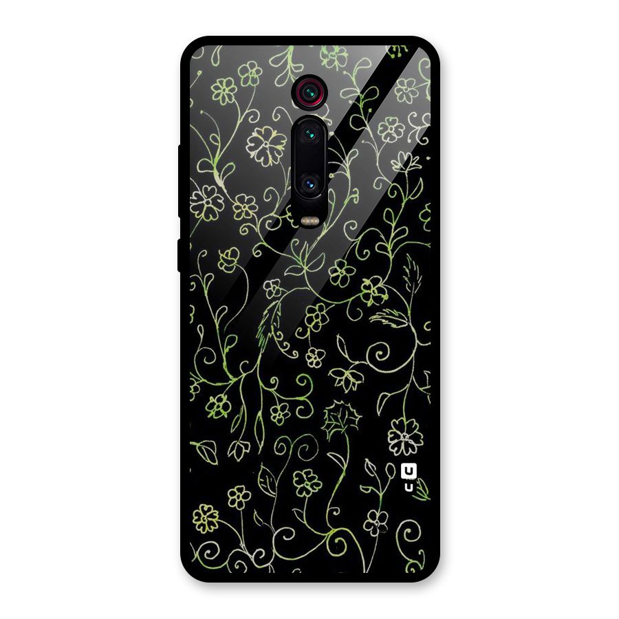 Green Leaves Glass Back Case for Redmi K20 Pro