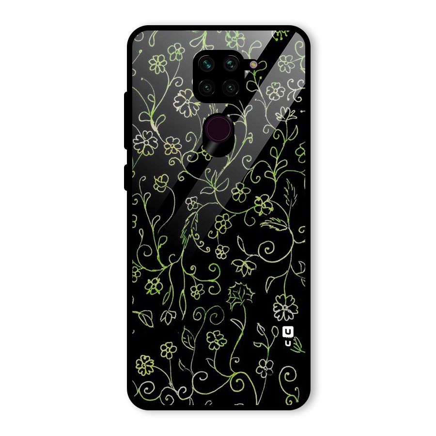 Green Leaves Glass Back Case for Redmi Note 9