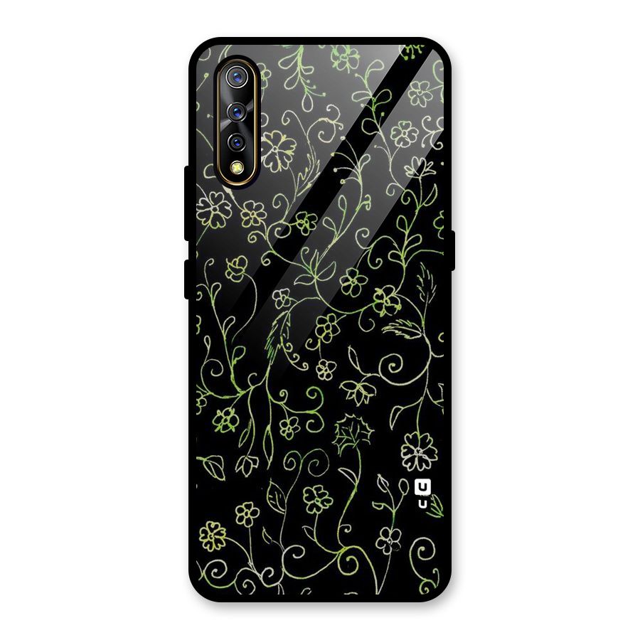Green Leaves Glass Back Case for Vivo S1