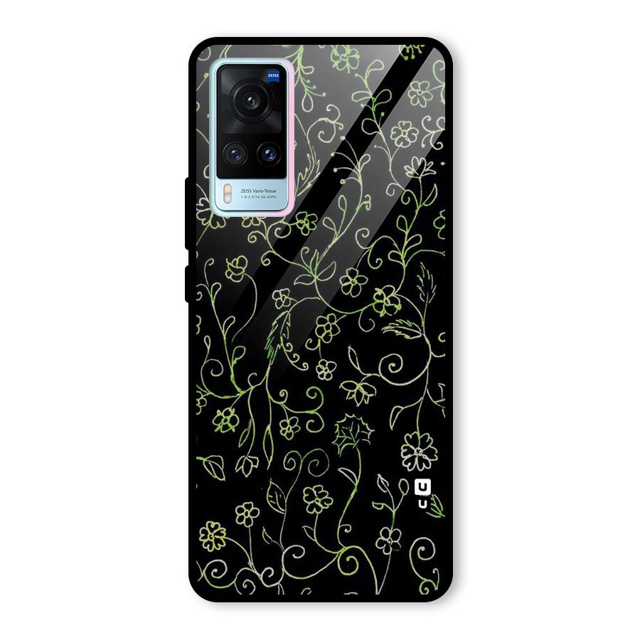 Green Leaves Glass Back Case for Vivo X60