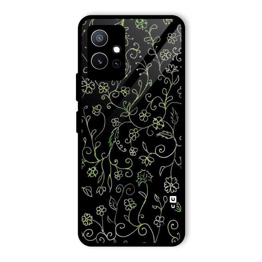 Green Leaves Glass Back Case for Vivo Y75 5G
