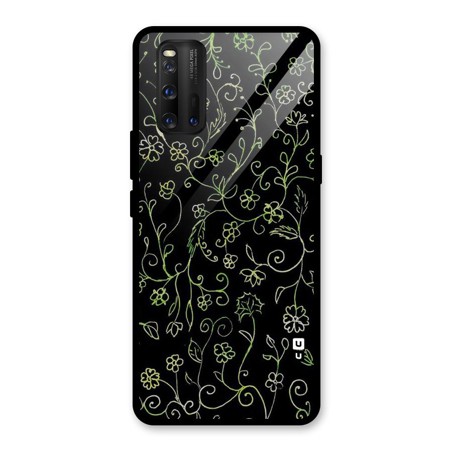 Green Leaves Glass Back Case for Vivo iQOO 3