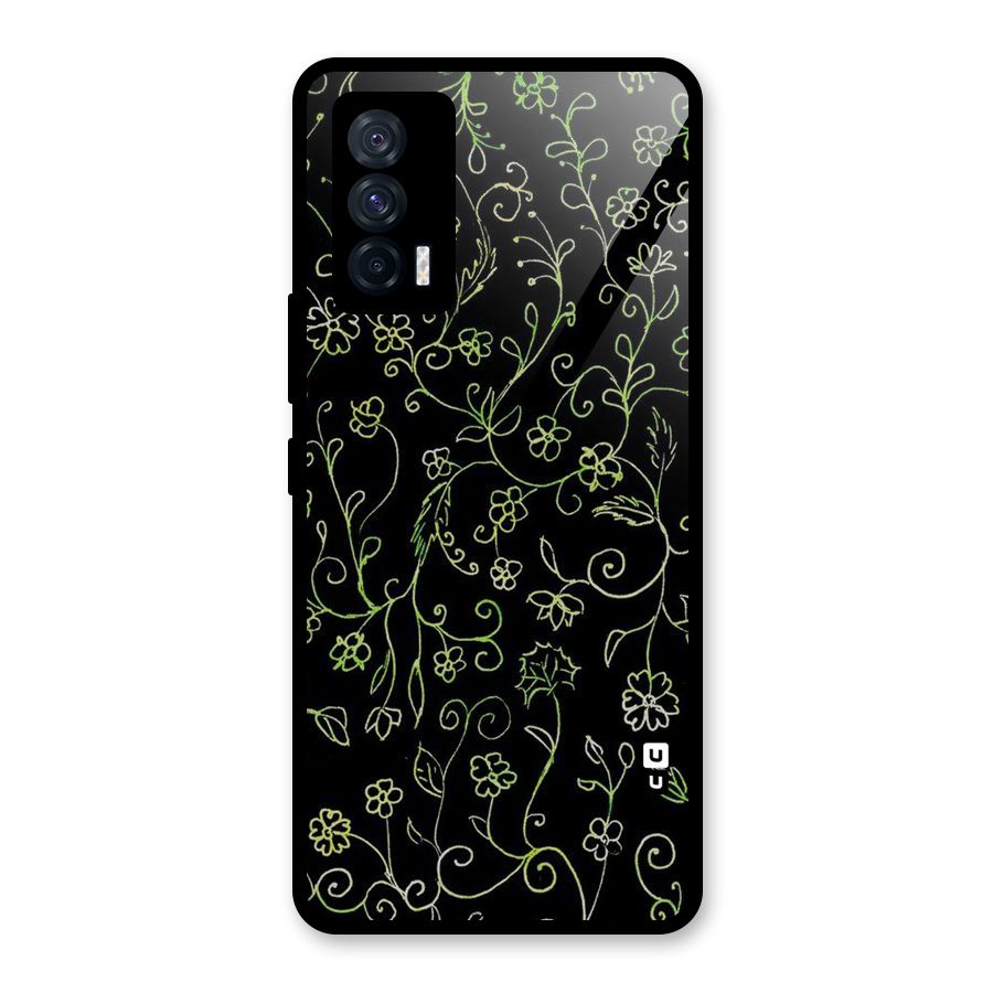 Green Leaves Glass Back Case for Vivo iQOO 7 5G