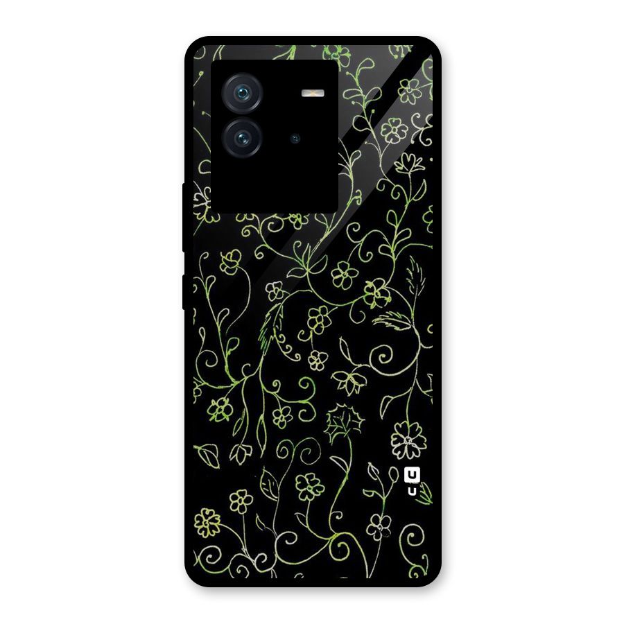 Green Leaves Glass Back Case for Vivo iQOO Neo 6 5G