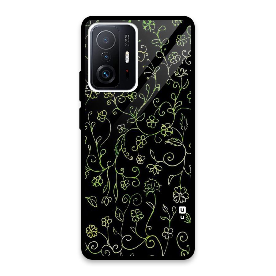Green Leaves Glass Back Case for Xiaomi 11T Pro