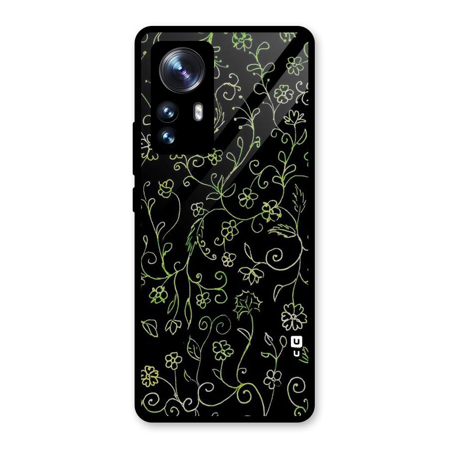 Green Leaves Glass Back Case for Xiaomi 12 Pro