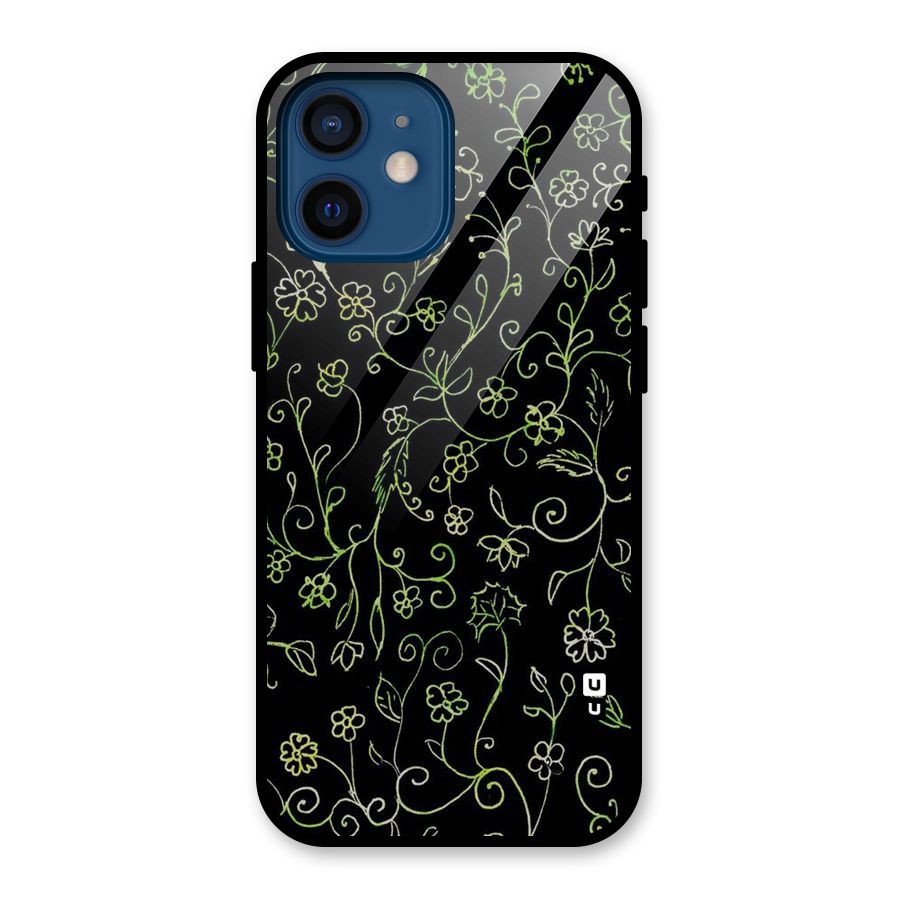 Green Leaves Glass Back Case for iPhone 12 Mini
