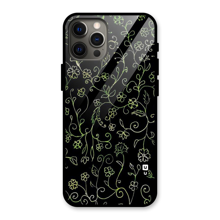 Green Leaves Glass Back Case for iPhone 12 Pro Max