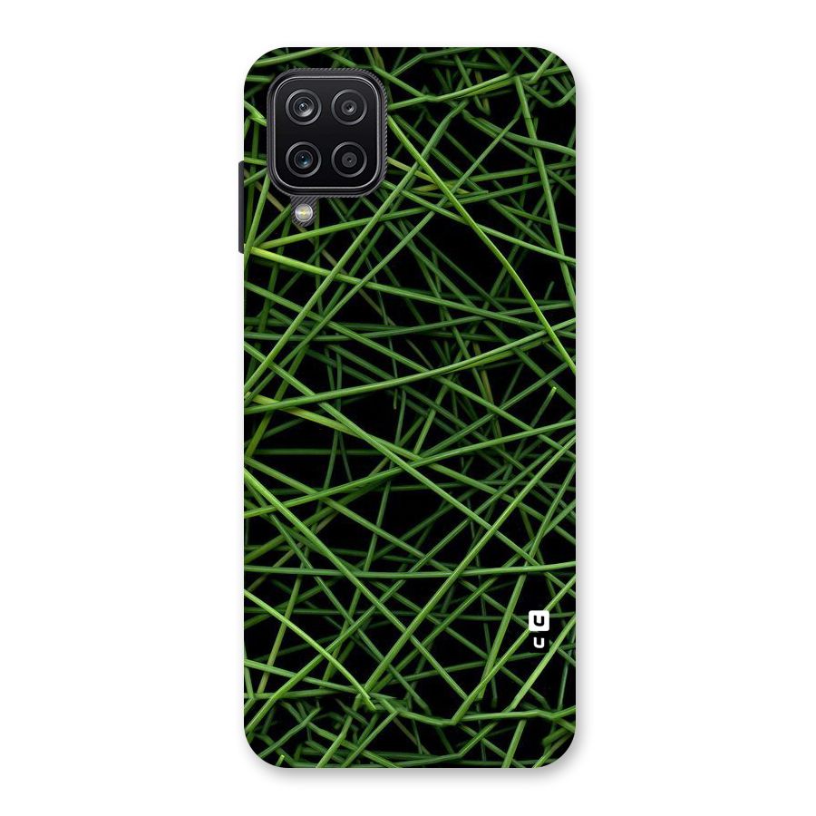 Green Lines Back Case for Galaxy A12
