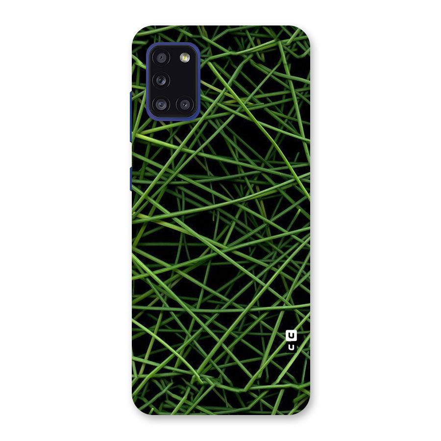Green Lines Back Case for Galaxy A31