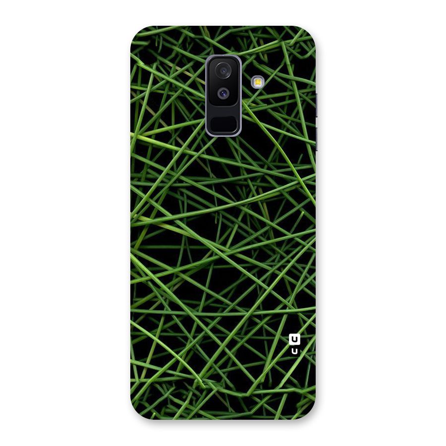 Green Lines Back Case for Galaxy A6 Plus