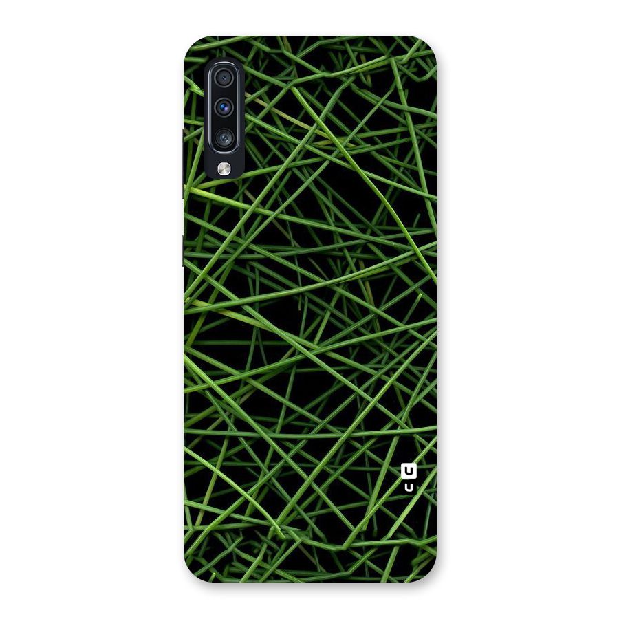 Green Lines Back Case for Galaxy A70