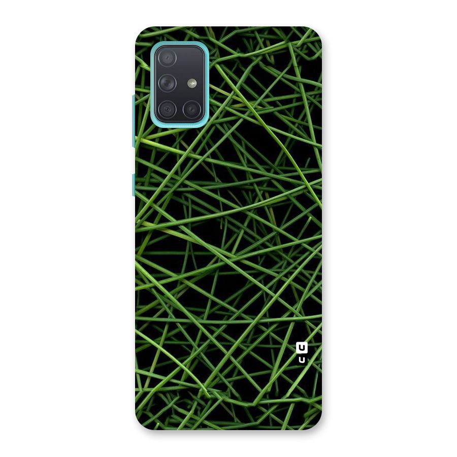 Green Lines Back Case for Galaxy A71
