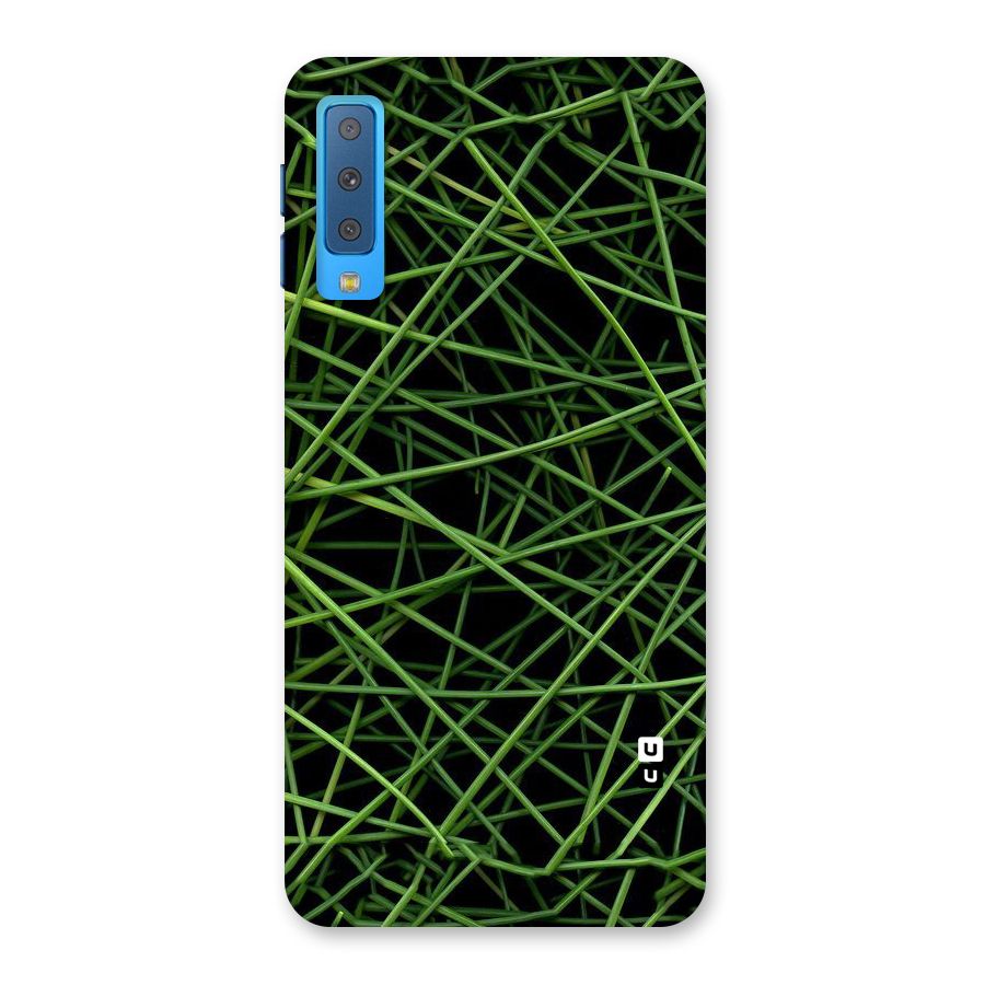 Green Lines Back Case for Galaxy A7 (2018)
