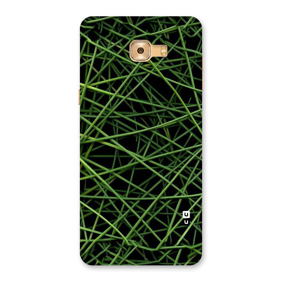 Green Lines Back Case for Galaxy C9 Pro