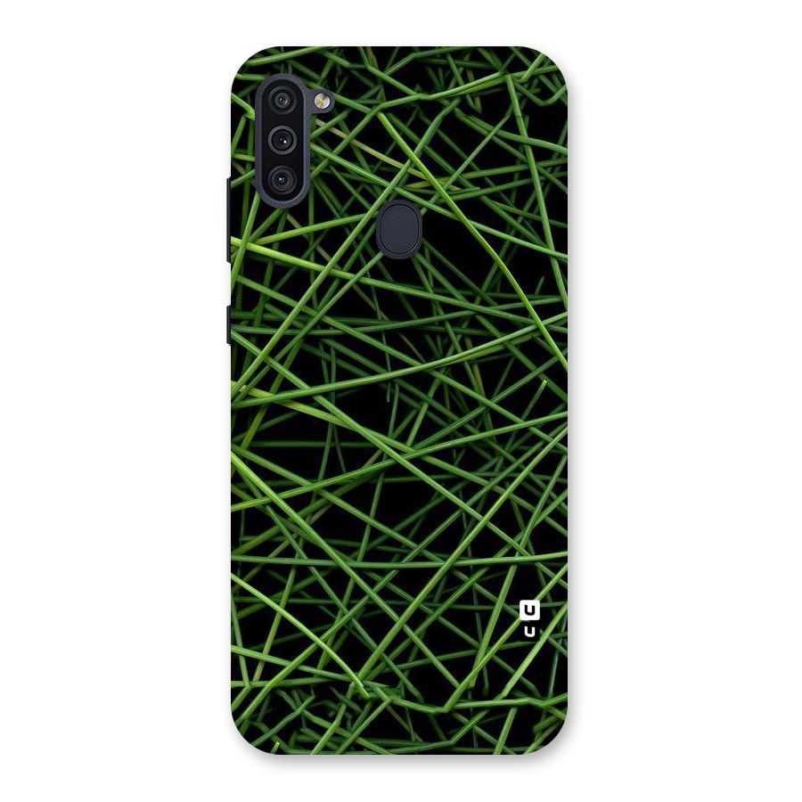 Green Lines Back Case for Galaxy M11