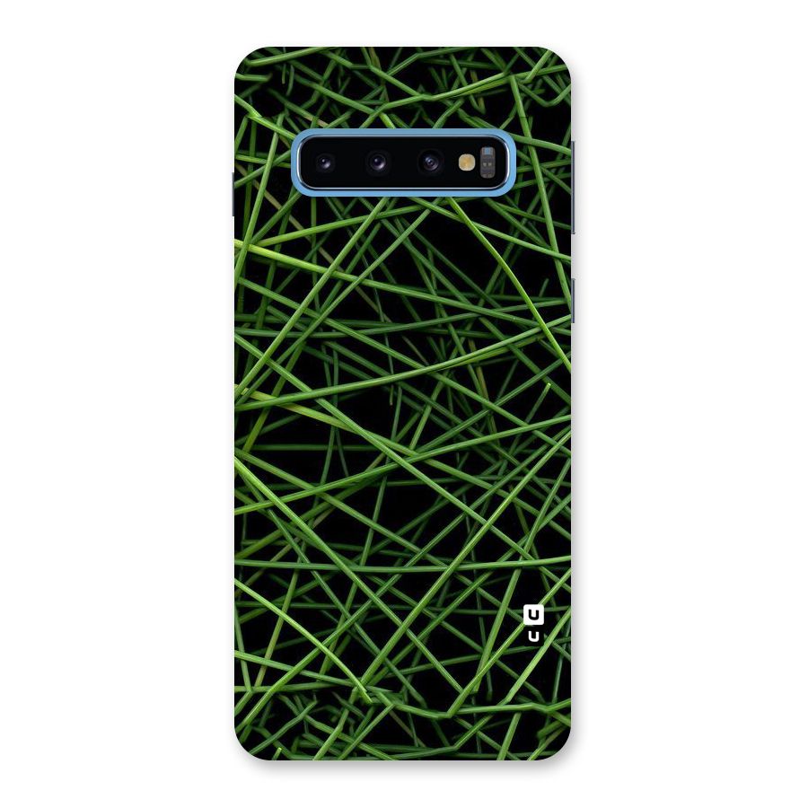 Green Lines Back Case for Galaxy S10