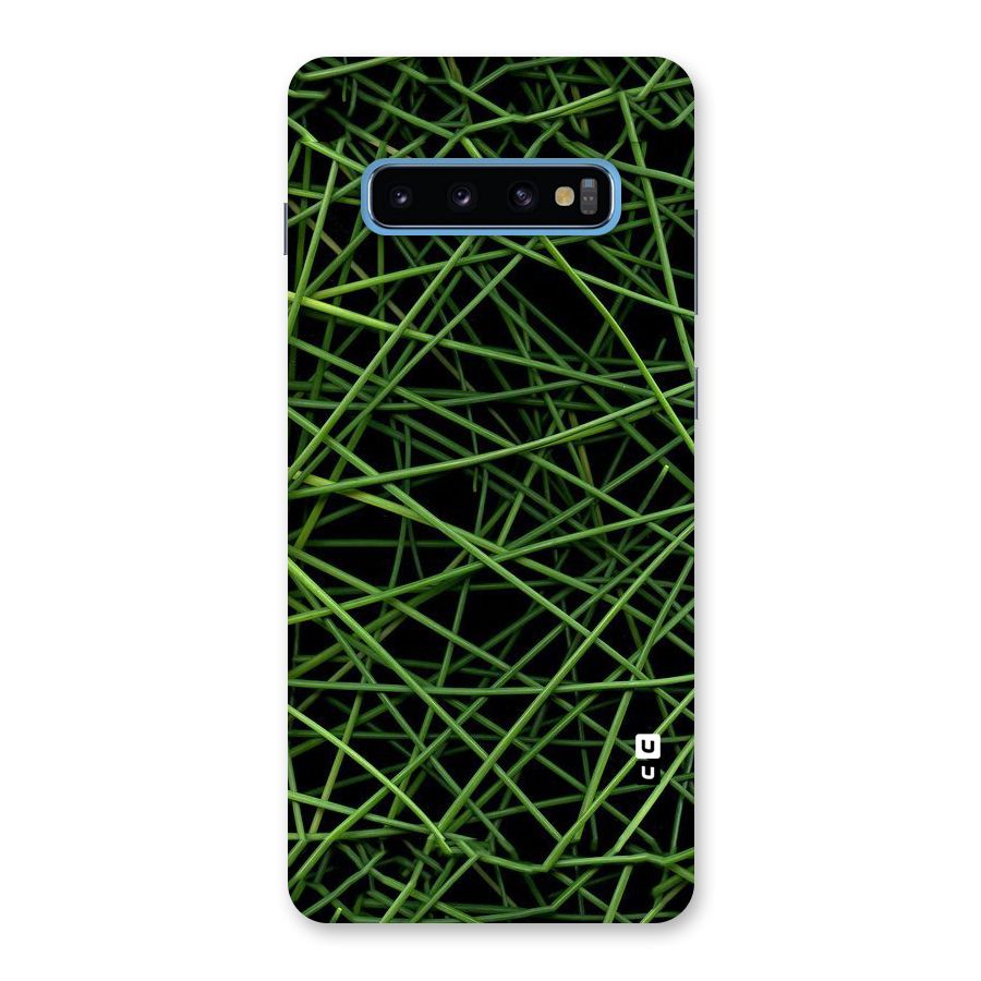 Green Lines Back Case for Galaxy S10 Plus