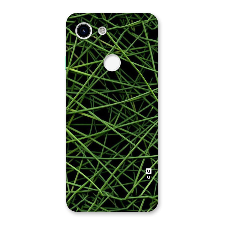 Green Lines Back Case for Google Pixel 3