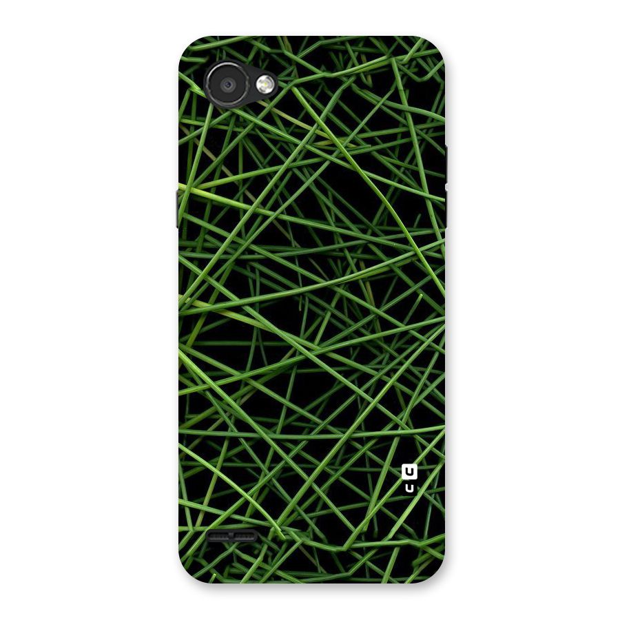 Green Lines Back Case for LG Q6